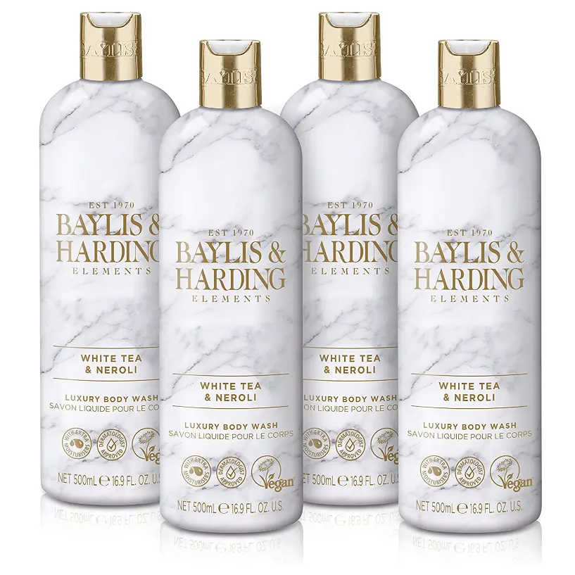 Baylis & Harding Elements 白茶和橙花沐浴露 500ml*4