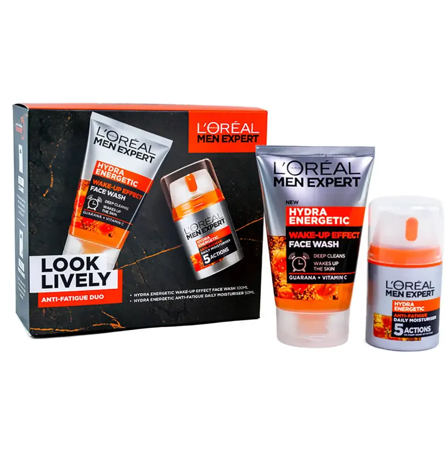 解禁直邮！L'Oreal 欧莱雅男士 活力洗面奶100ml+保湿霜50ml 套装