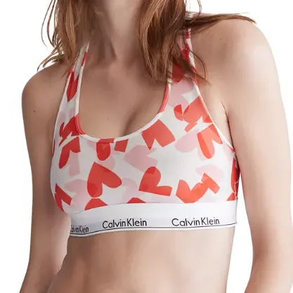 Calvin Klein Modern 爱心图案运动文胸