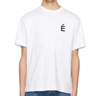 Études 白色 Wonder E字T恤