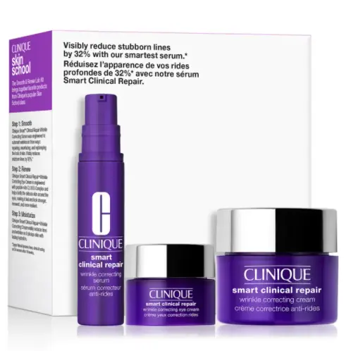 Clinique 倩碧紫光瓶3件套热卖 晚A首选 紧致肌肤 淡化细纹