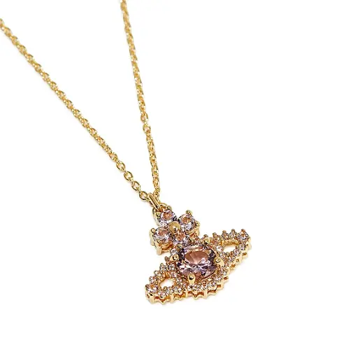 VIVIENNE WESTWOOD Valentina orb 金色土星项链