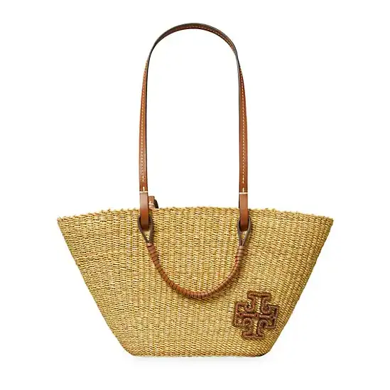 降价！Tory Burch 汤丽柏琦 Ella 草编托特包