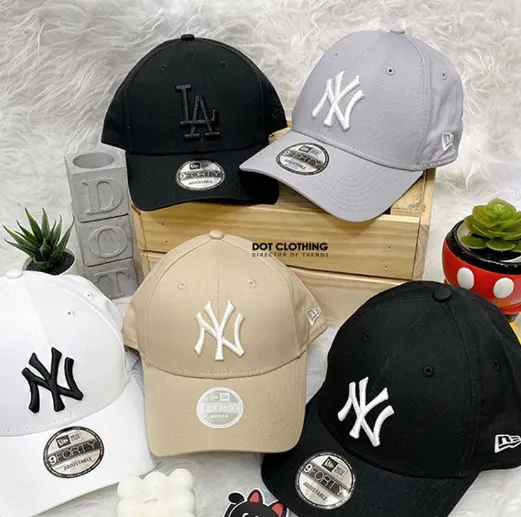 New Era 英站：韩系 LA / NA 潮帽夏促 NY 奶油色棒球帽£19、LA 小标冷帽£17