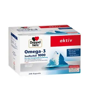 Doppelherz 双心 Omega-3 浓缩DHA深海鱼油1000mg 240粒