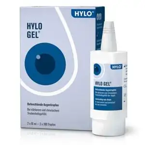 HYLO 海露 GEL润眼祛红滴眼液眼药水2x10ml 玻尿酸滋润眼睛疲劳