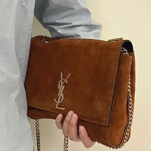 新品！Saint Laurent Kate 麂皮中号单肩包