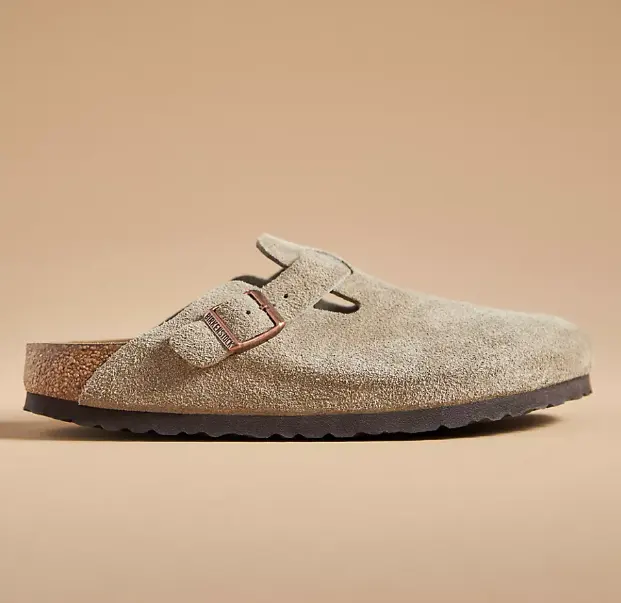 Birkenstock 勃肯 Boston 软底麂皮凉鞋 MOCHA/TAUPE/HONEY