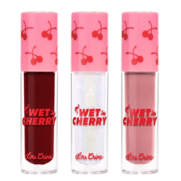 Lime Crime WET CHERRY 镜面唇釉3件套