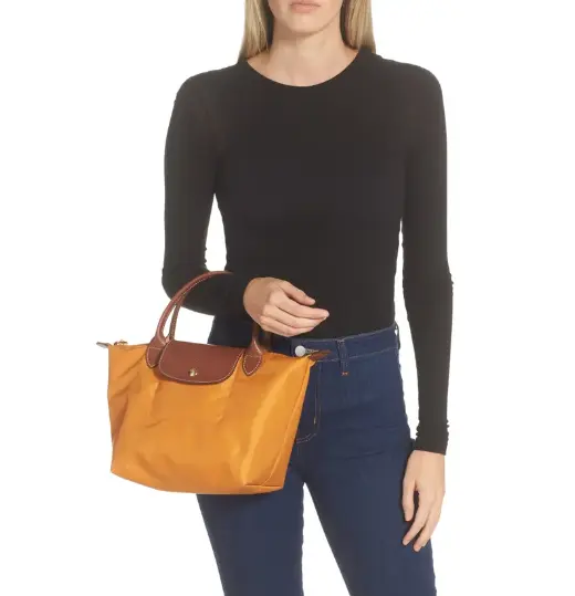 Longchamp 珑骧 Le Pliage短柄饺子包 暖黄色