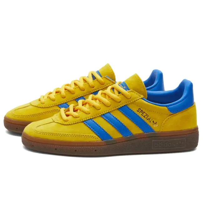 时博人手一双！ADIDAS HANDBALL SPEZIAL 黄蓝配色运动鞋
