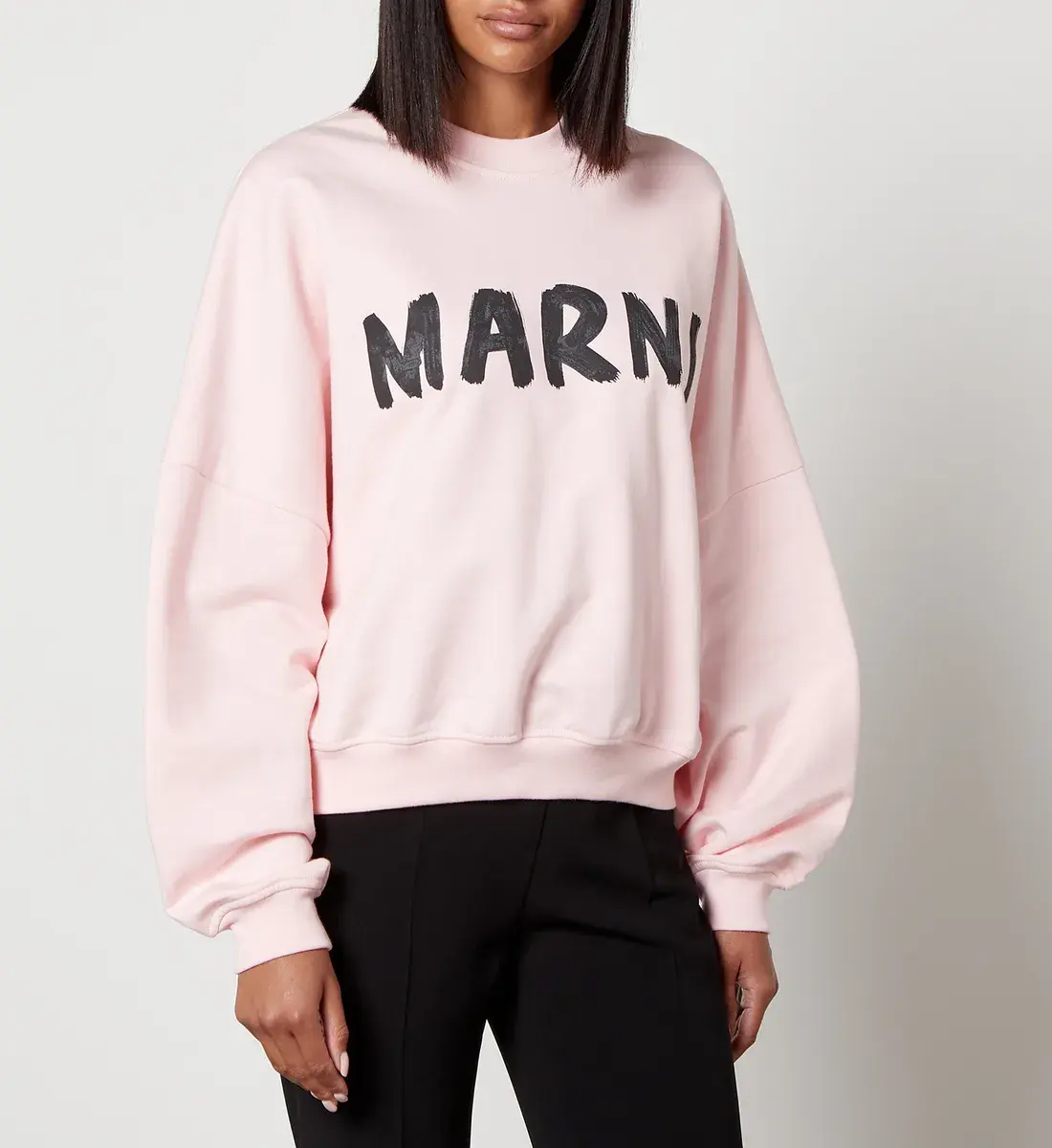 Marni Logo 粉色卫衣