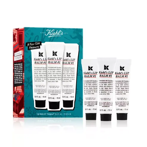 补货！KIEHL'S SINCE 1851 科颜氏 Kiss Me 唇膏3件套 价值$36