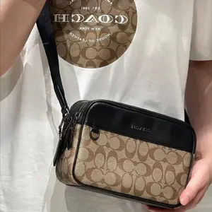 双色可选！Coach 蔻驰 Graham 老花相机包