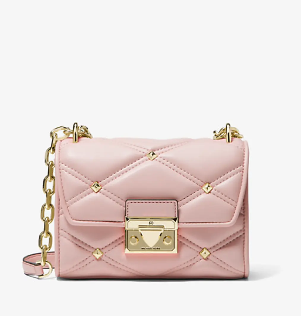 Michael Kors Serena 小号铆钉链条包 双色