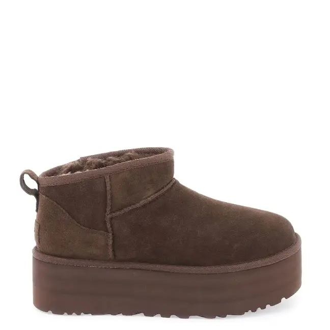 深巧色！UGG Ultra Mini 厚底雪地靴
