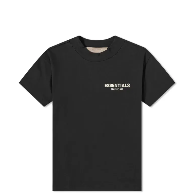 少码！ESSENTIALS LOGO 儿童基础款T恤 黑色