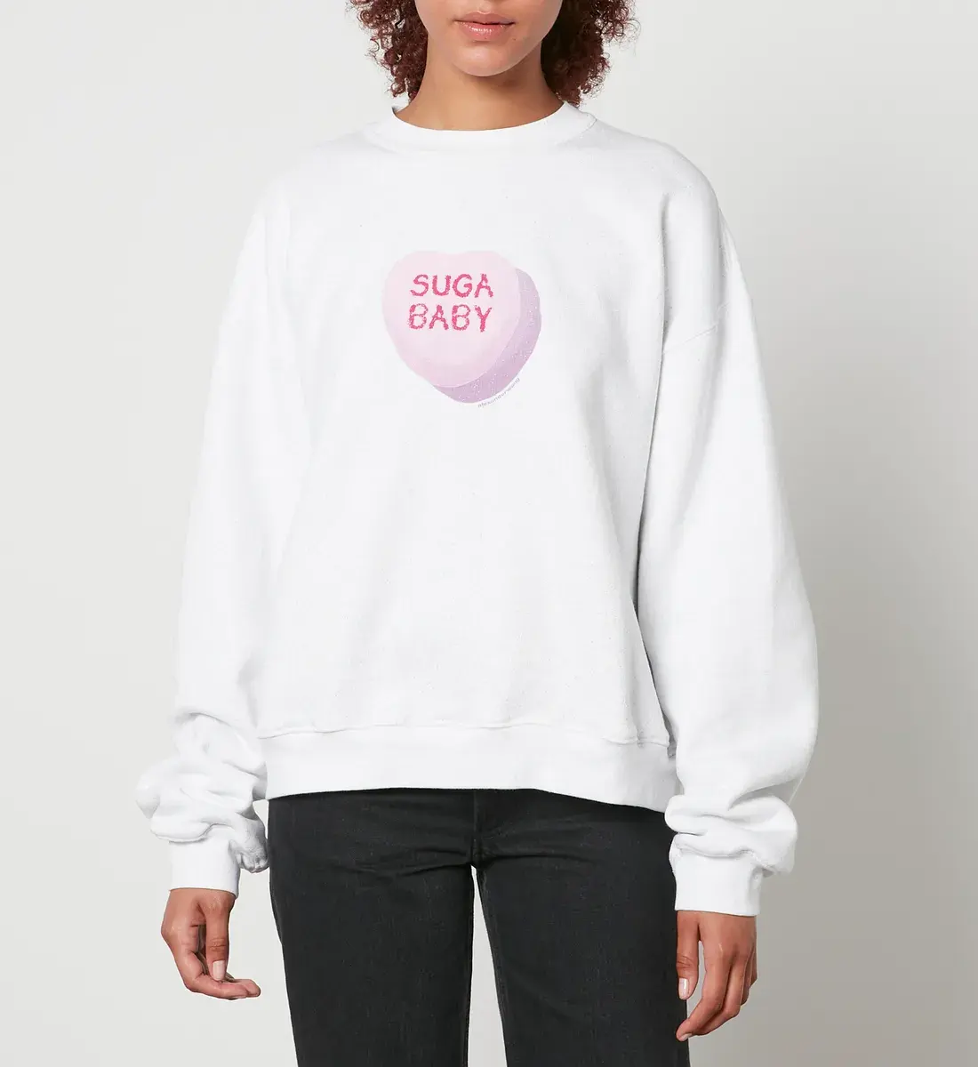Alexander Wang Suga Baby 细闪爱心卫衣