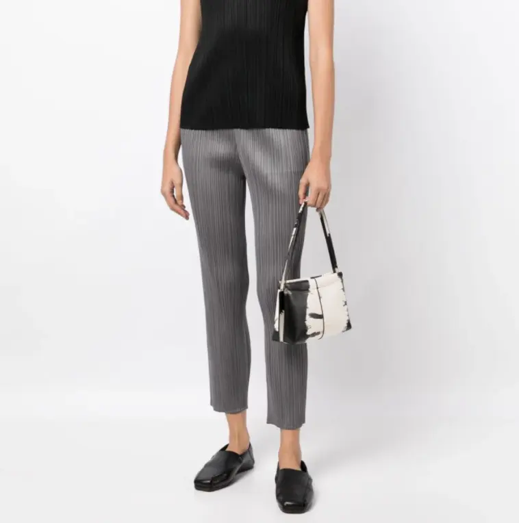Pleats Please Issey Miyake 三宅一生 细褶修身长裤