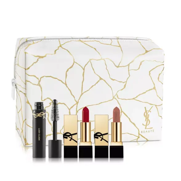 上新！YSL 新品黑金方管唇膏套装 价值$50