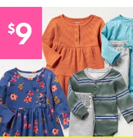 Carter's： 宝宝秋款连衣裙 或 两件套低至3.5折闪购