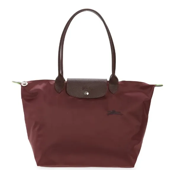 Longchamp 珑骧 Le Pliage 大号暗红色长柄饺子包