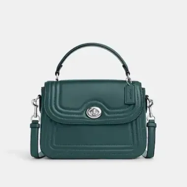 Coach 蔻驰 Marlie Top 镶边绗缝邮差包