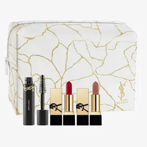 YSL 圣罗兰 Mini Lash Clash & Rouge Pur黑金浮雕方管套组（价值$50）