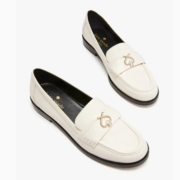 Kate Spade Kait Metal Spade 桃心乐福鞋