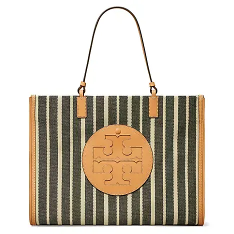 Tory Burch 汤丽柏琦 Ella 竖条纹托特包