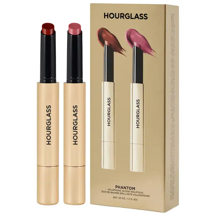 Hourglass 金管固体唇蜜 #140 warm pink+#135 burnt rosewood