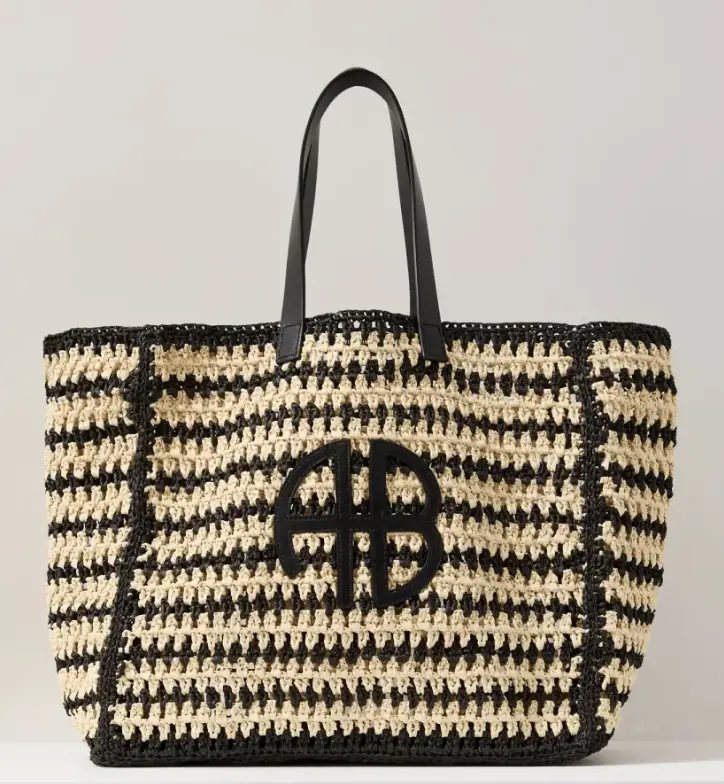 吴千语同款！Anine Bing Rio 拼色大号款托特包