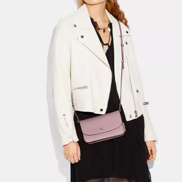 库存低！COACH Pebble Leather Hayden 斜挎包