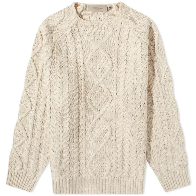 Essentials Cable Knit 提花针织衫 米色