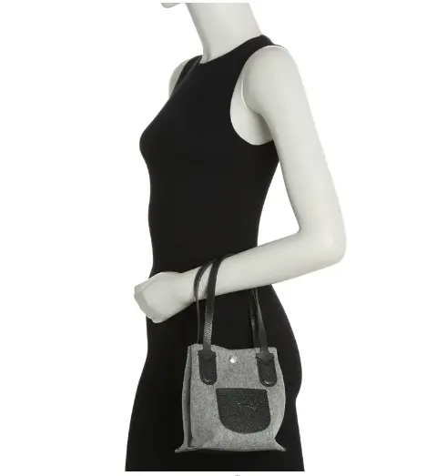Longchamp 珑骧 Essential Wool Flannel 羊毛毡手提包