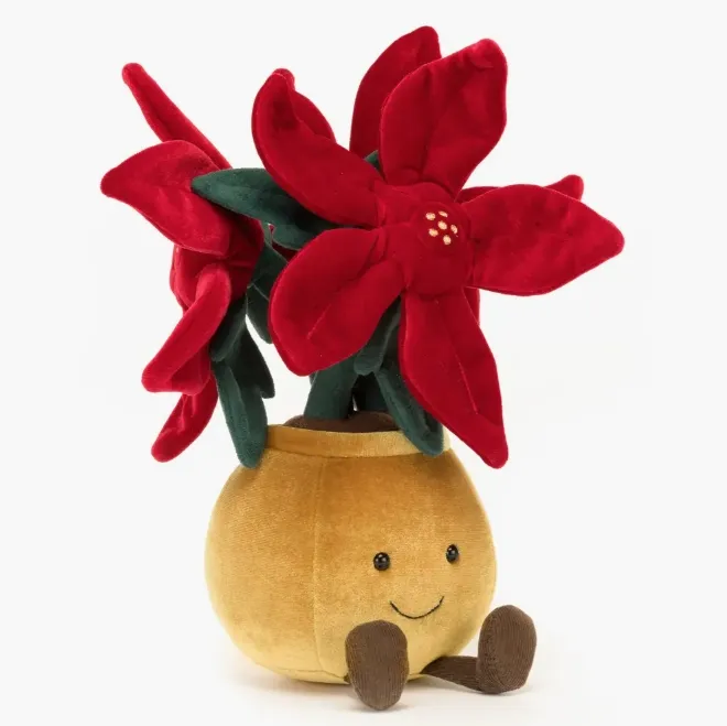 新品！Jellycat 2023圣诞盆栽一品红