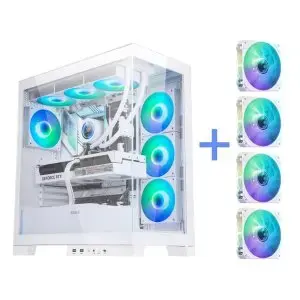 新品上市！先马 大境界 雪装版 ATX中塔机箱 送4个ARGB风扇 $20 礼卡