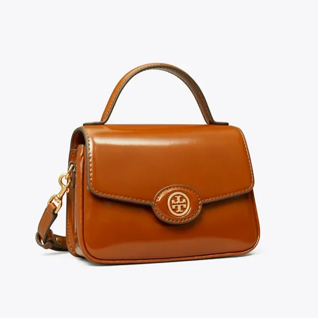 3色可选！Tory Burch Robinson Spazzolato 手提豆腐包