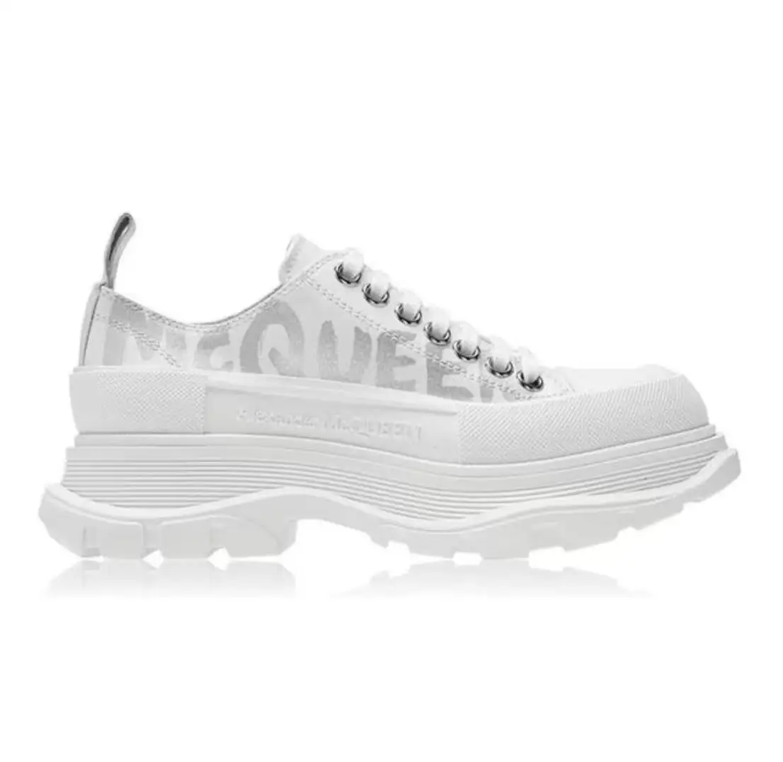 Alexander McQueen 麦昆涂鸦帆布鞋