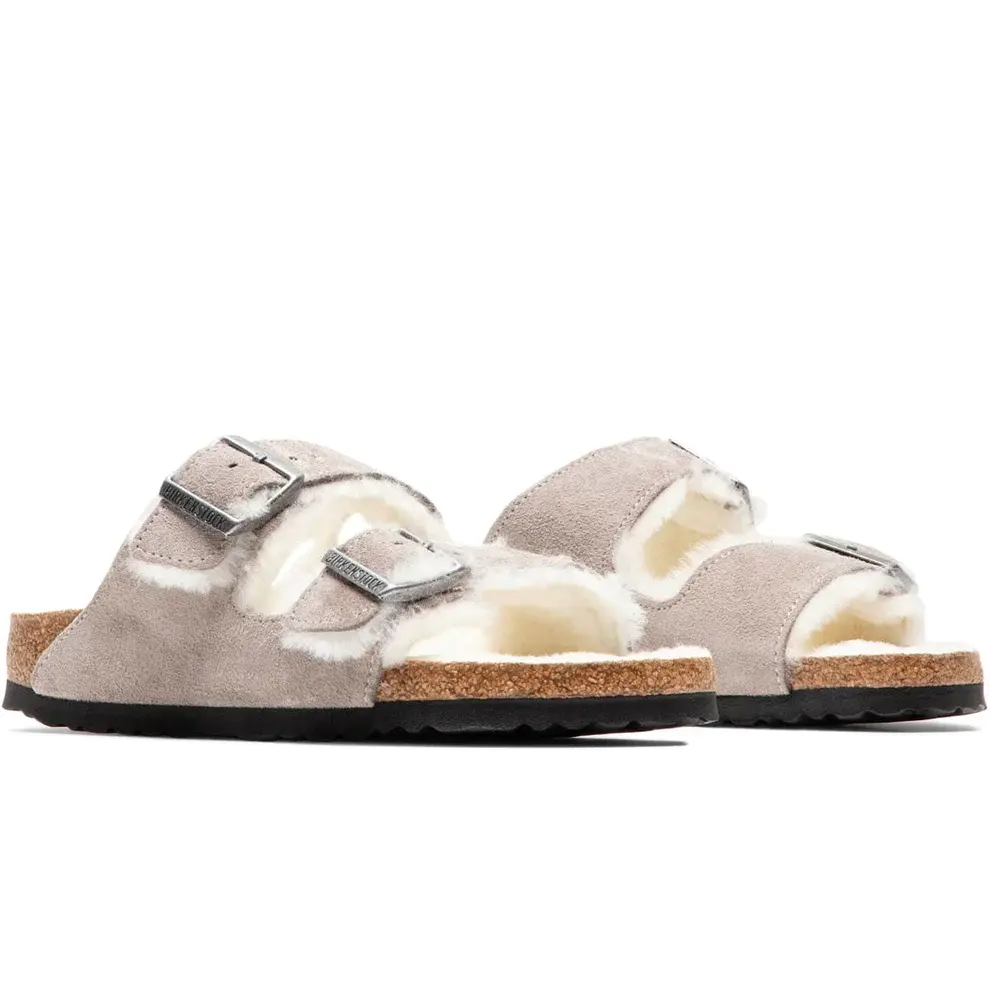 BIRKENSTOCK ARIZONA 麂皮毛绒拖鞋