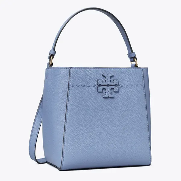 Tory Burch 蓝色 MCGRAW 小号水桶包