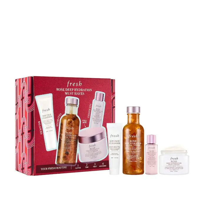 Fresh 馥蕾诗 Rose 玫瑰深层补水套装（价值$89）