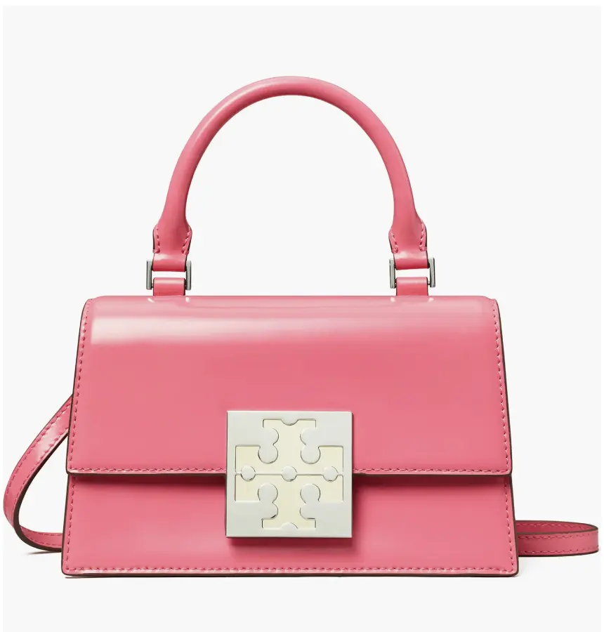 Tory Burch 汤丽柏琦 Bon Bon Spazzolato 粉色迷你布丁包
