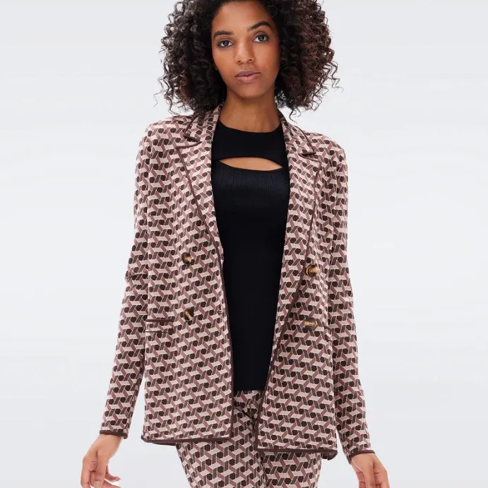 DVF Dion Knit Jacquard 夹克外套