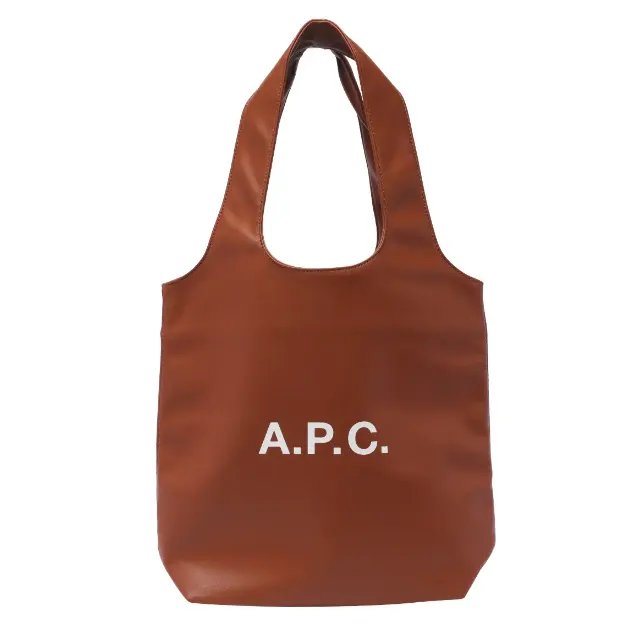 A.P.C. 棕色素皮中号托特包