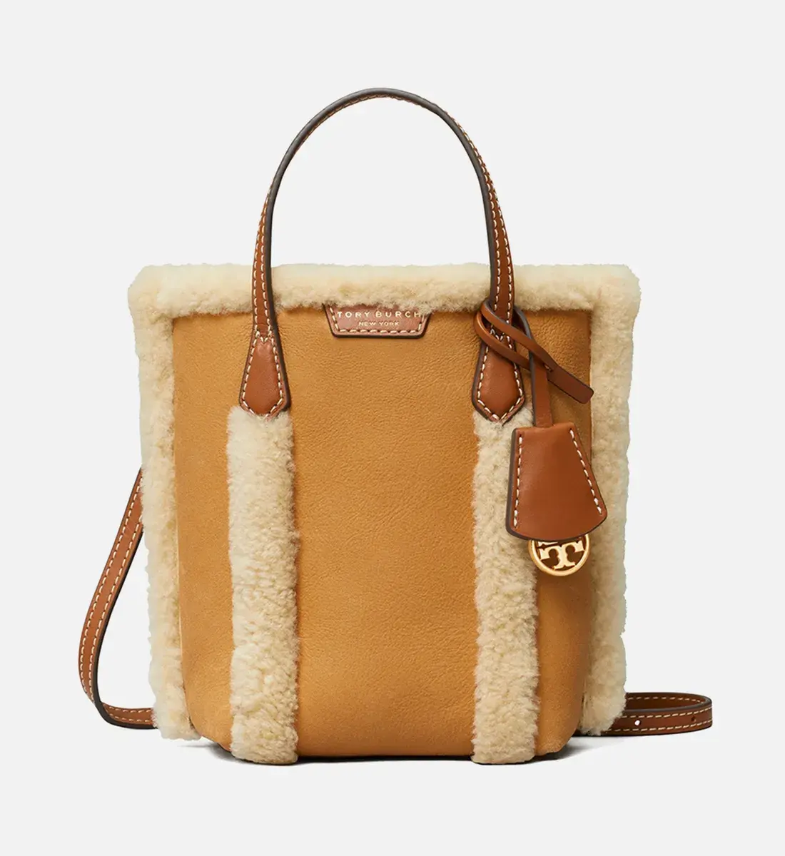 Tory Burch 汤丽柏琦 Perry Mini Faux Fur 毛绒托特包