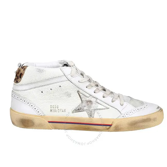 GOLDEN GOOSE Leo Super Star 豹纹尾中帮运动鞋