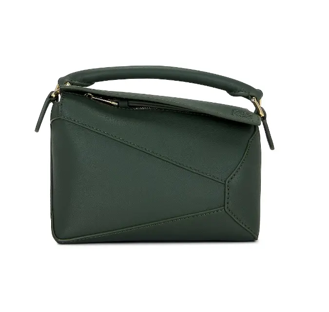 LOEWE 墨绿色 Mini Puzzle 手提包