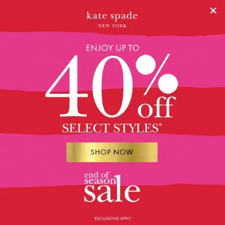 Kate Spade 英国站：季末大促 精选轻奢包袋、配饰类