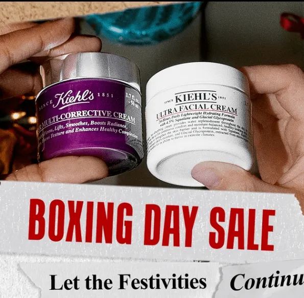 kiehl's 英国官网：Boxing Day 大促 白泥面膜£25